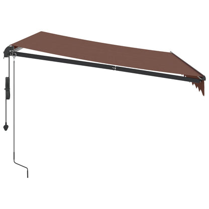 Tenda da Sole Retrattile Automatica Marrone 300x250 cm