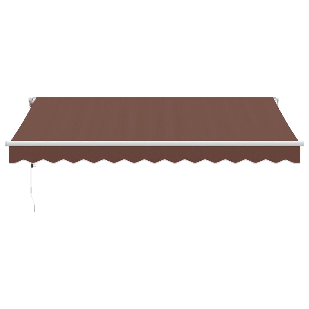 Tenda da Sole Retrattile Automatica Marrone 350x250 cm
