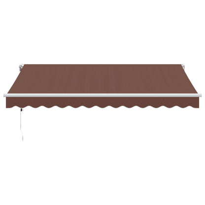 Tenda da Sole Retrattile Automatica Marrone 350x250 cm