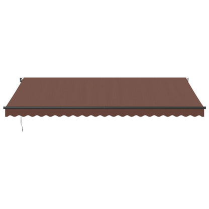 Tenda Sole Retrattile Manuale 500x300 cm Marrone