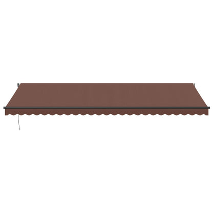 Tenda da Sole Retrattile Automatica Marrone 600x300 cm
