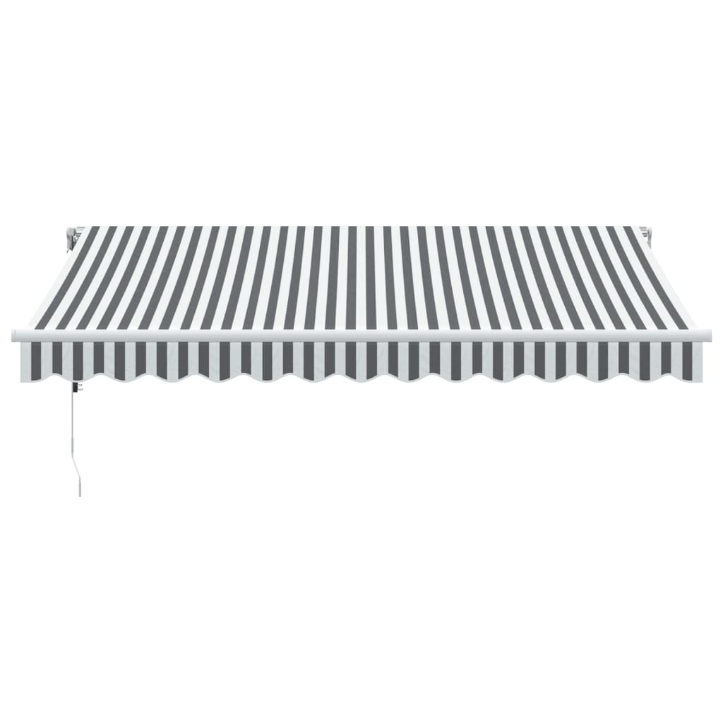 Tenda Retrattile Automatica Antracite e Bianco 350x250 cm