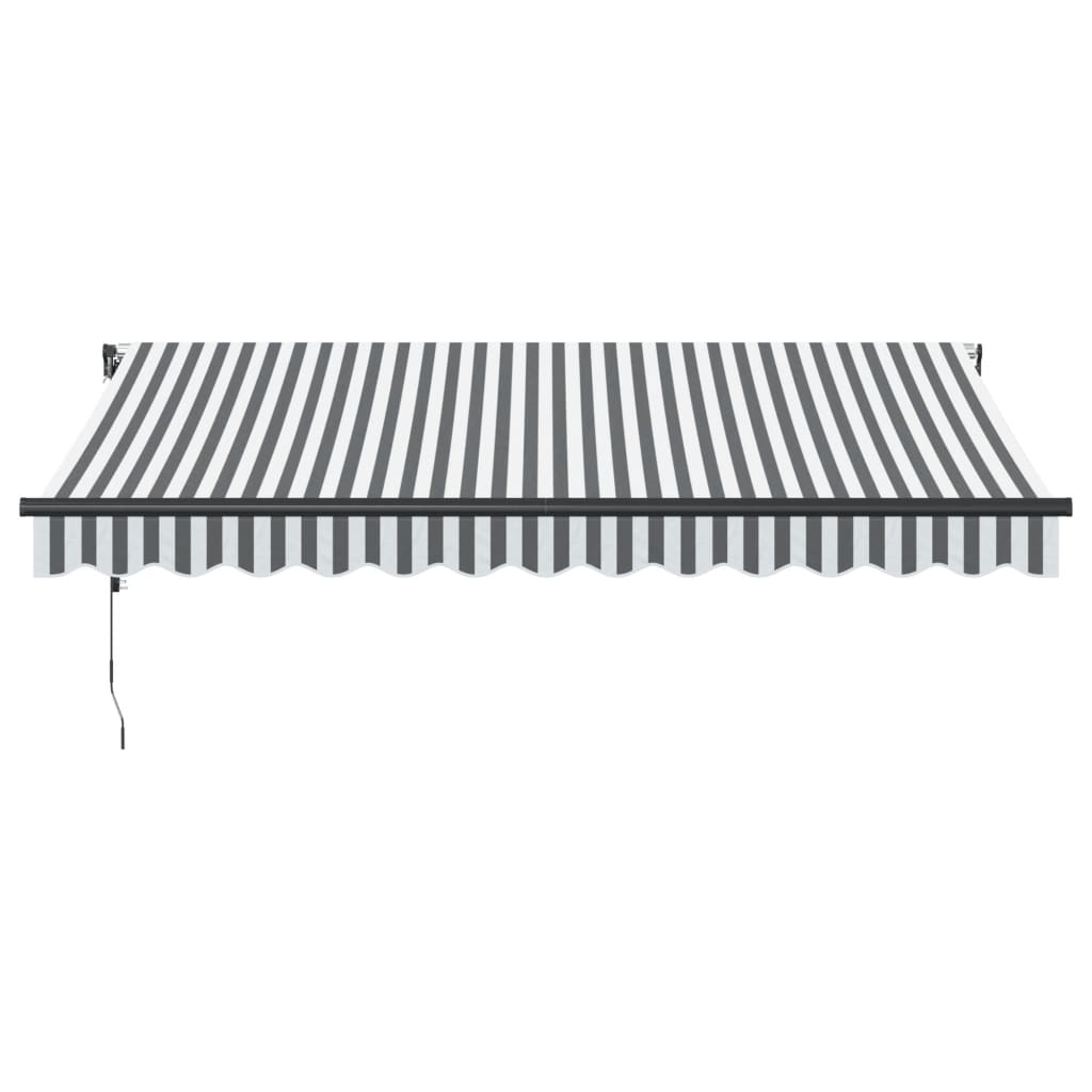 Tenda Retrattile Automatica Antracite e Bianco 350x250 cm