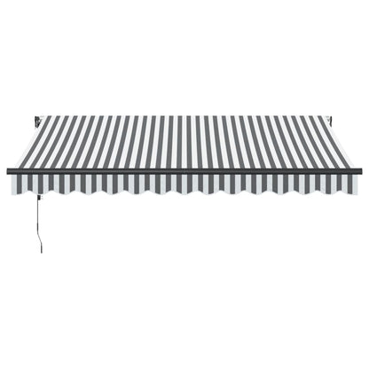 Tenda Retrattile Automatica Antracite e Bianco 350x250 cm