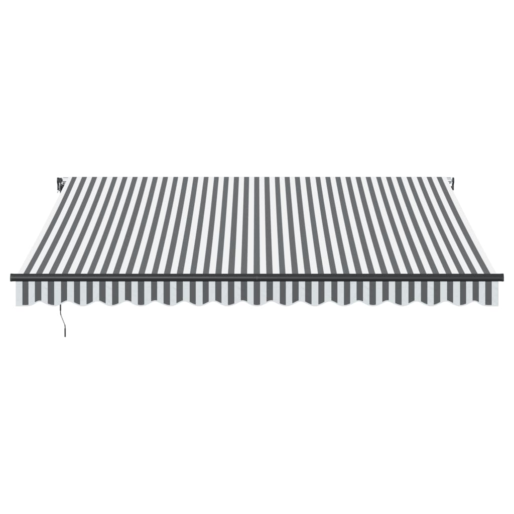Tenda Retrattile Automatica LED Antracite e Bianco 400x300 cm