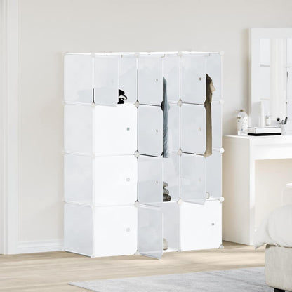Organizzatore Portaoggetti con 12 Cubi e Aste per Appendere PP