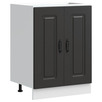 Mobile base lavello Kalmar Nero 60x46x81,5 cm in Truciolato