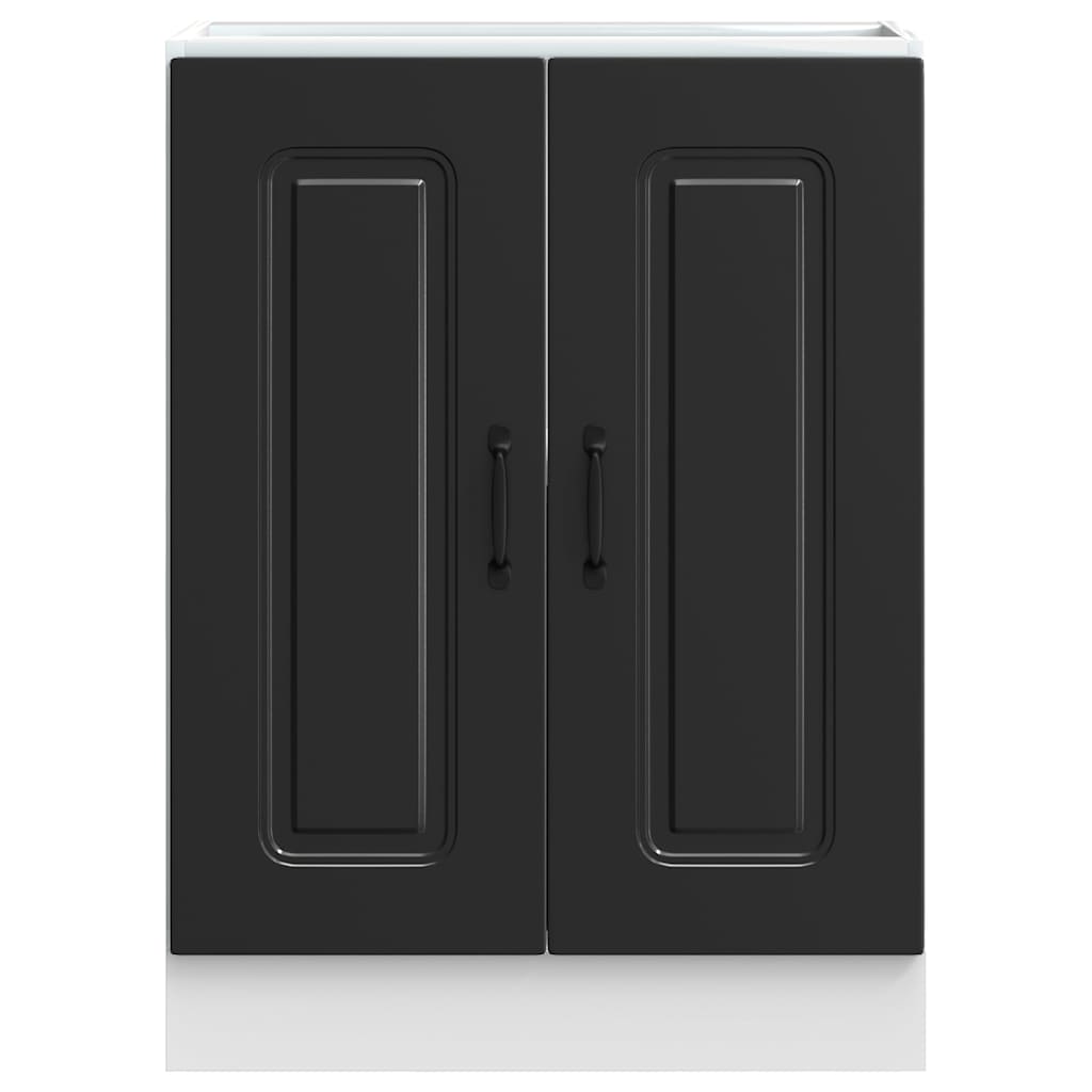 Mobile base lavello Kalmar Nero 60x46x81,5 cm in Truciolato