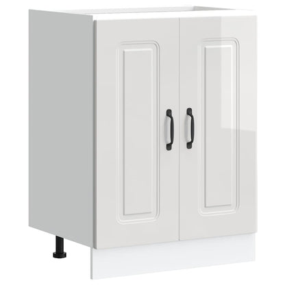 Mobile base lavello Kalmar Bianco Lucido 60x46x81,5 cm