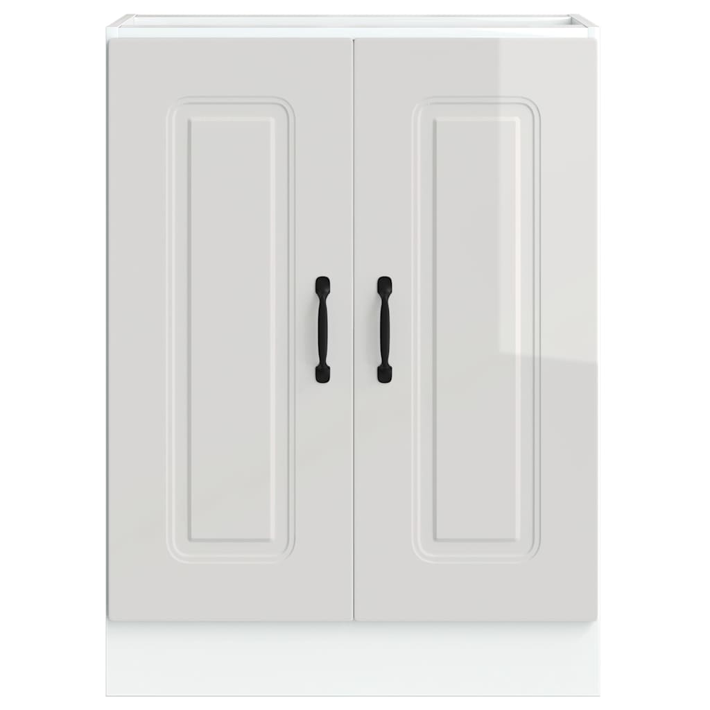 Mobile base lavello Kalmar Bianco Lucido 60x46x81,5 cm