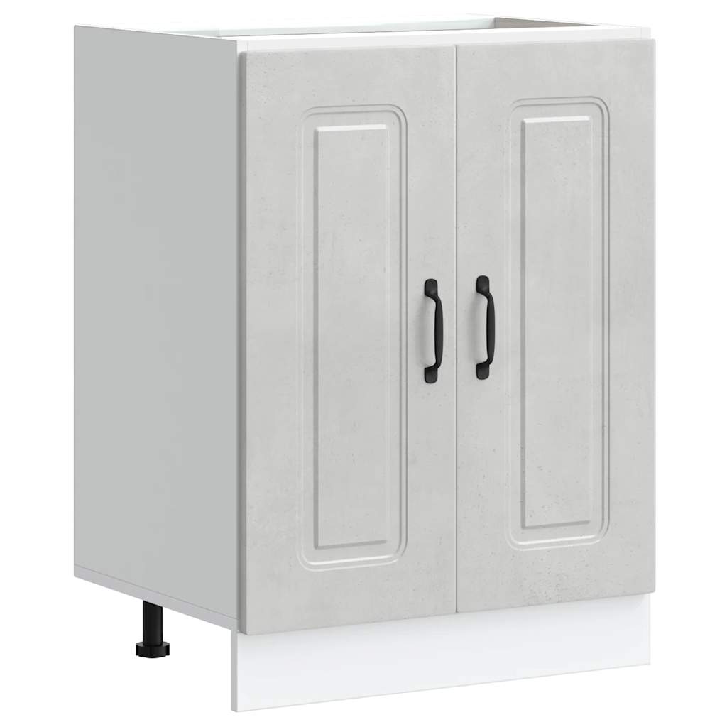 Mobile base lavello Kalmar Grigio Cemento 60x46x81,5 cm