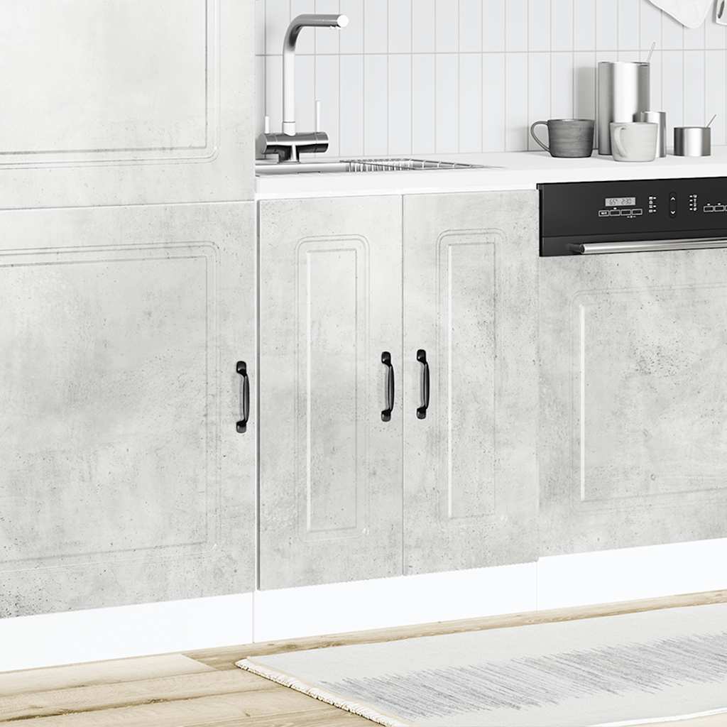 Mobile base lavello Kalmar Grigio Cemento 60x46x81,5 cm