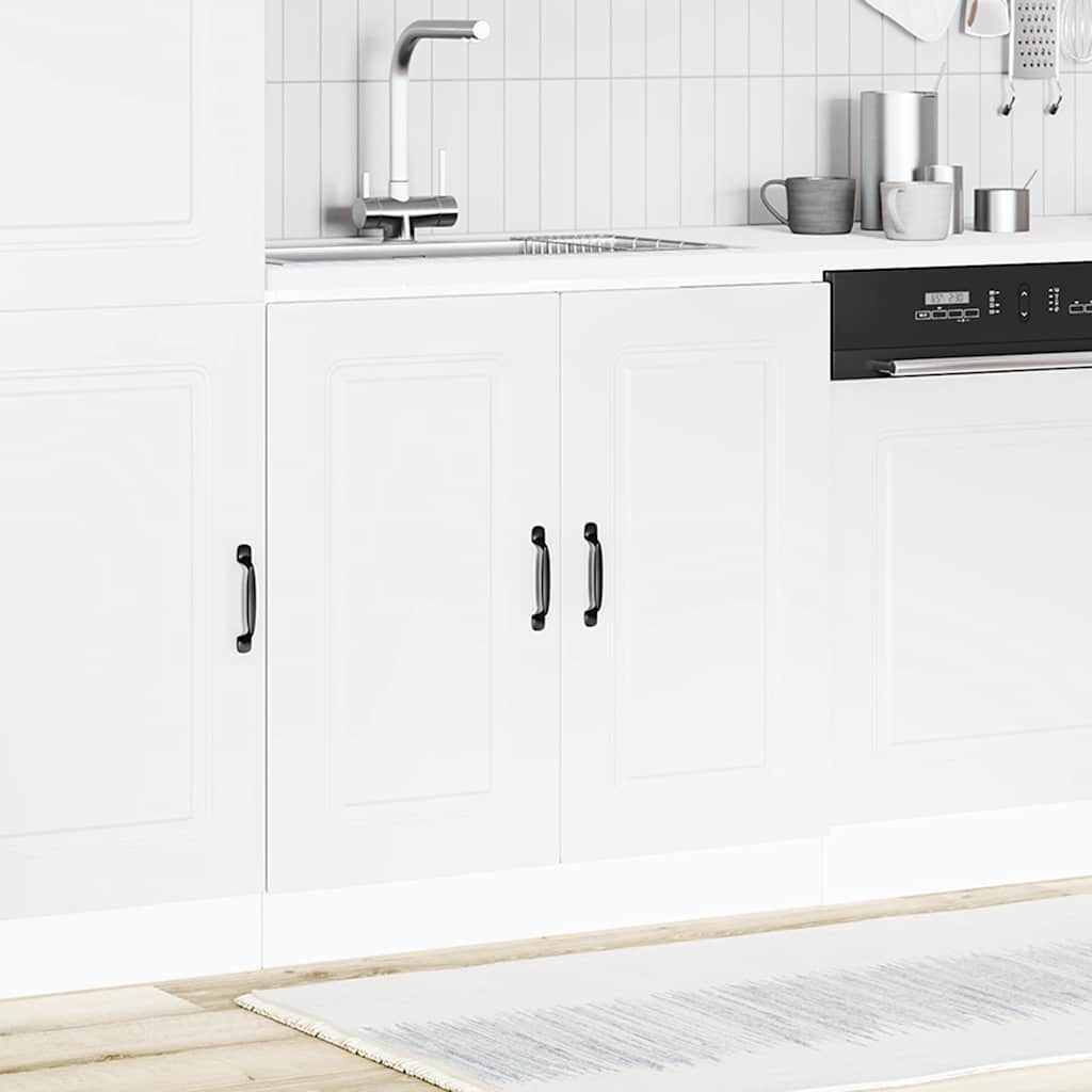 Mobile base lavello Kalmar Bianco 80x46x81,5 cm in Truciolato