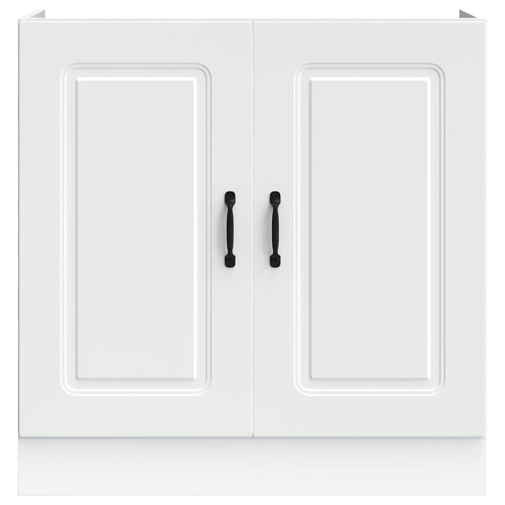 Mobile base lavello Kalmar Bianco 80x46x81,5 cm in Truciolato