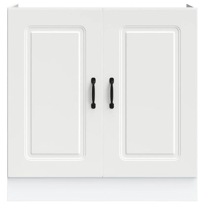 Mobile base lavello Kalmar Bianco 80x46x81,5 cm in Truciolato