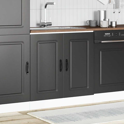 Mobile base lavello Kalmar Nero 80x46x81,5 cm in Truciolato