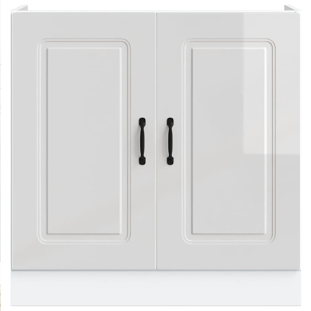Mobile base lavello Kalmar Bianco Lucido 80x46x81,5 cm