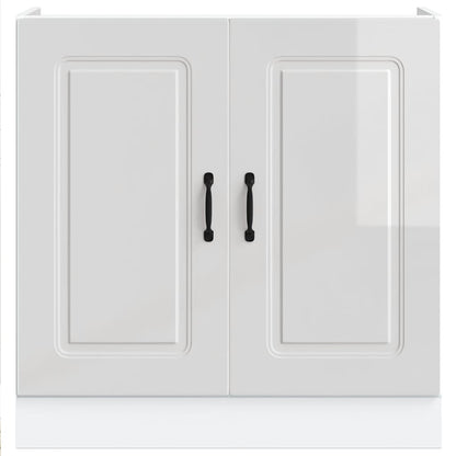 Mobile base lavello Kalmar Bianco Lucido 80x46x81,5 cm