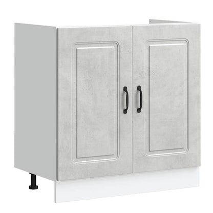 Mobile base lavello Kalmar Grigio Cemento 80x46x81,5 cm