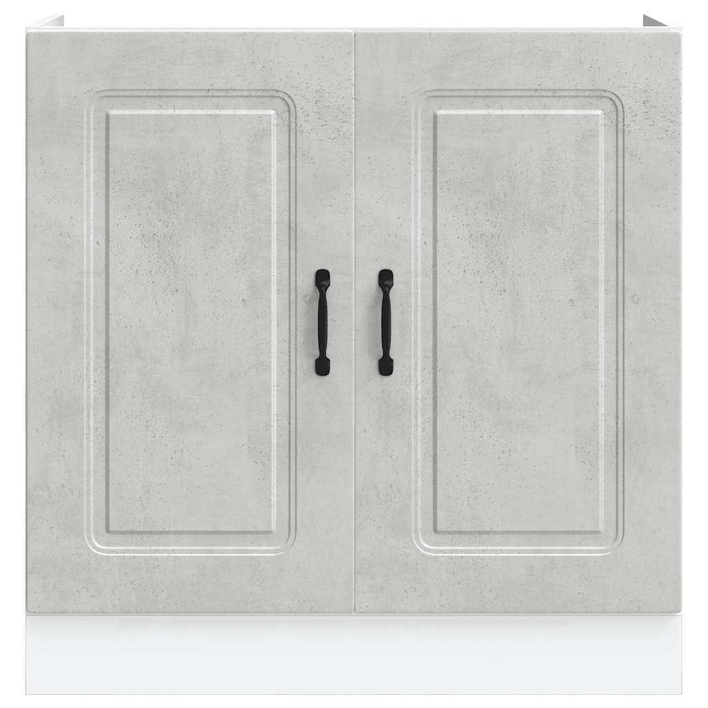 Mobile base lavello Kalmar Grigio Cemento 80x46x81,5 cm