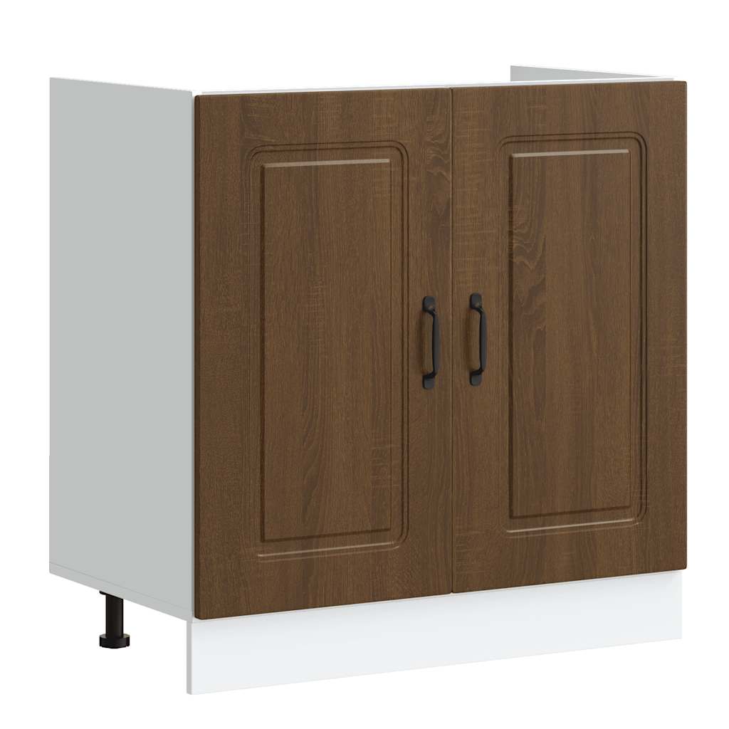 Mobile base lavello Kalmar Rovere Marrone 80x46x81,5 cm