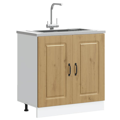Mobile base lavello Kalmar Rovere Artigianale 80x46x81,5 cm
