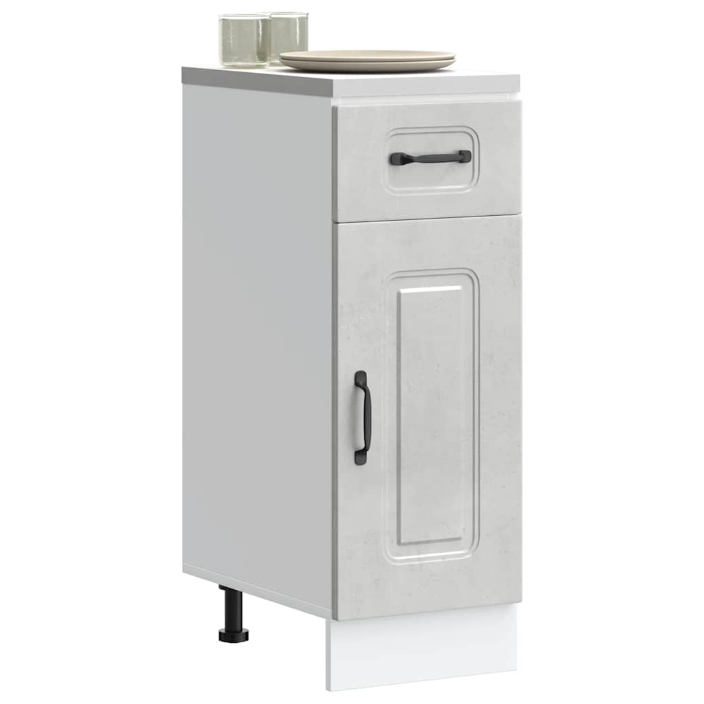 Base da Cucina Kalmar Grigio Cemento in Legno Multistrato