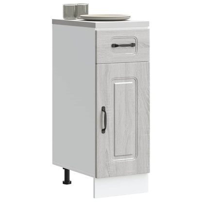 Base da Cucina Kalmar Grigio Sonoma in Legno Multistrato
