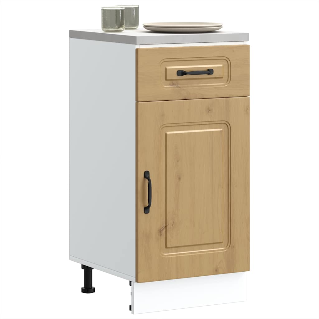 Base da Cucina Kalmar Rovere Artigianale in Legno Multistrato