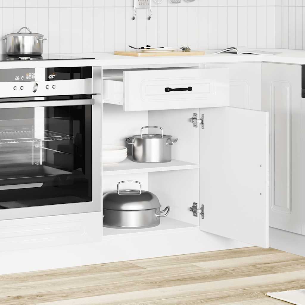 Base da Cucina Kalmar Bianco Lucido in Legno Multistrato