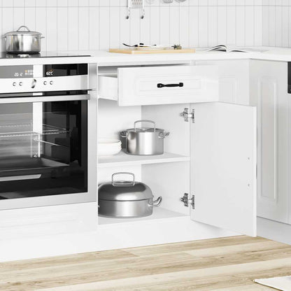 Base da Cucina Kalmar Bianco Lucido in Legno Multistrato