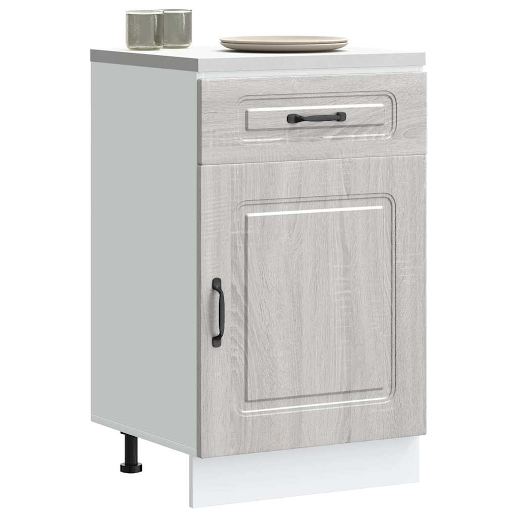 Base da Cucina Kalmar Grigio Sonoma in Legno Multistrato