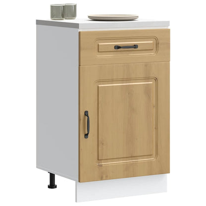 Base da Cucina Kalmar Rovere Artigianale in Legno Multistrato