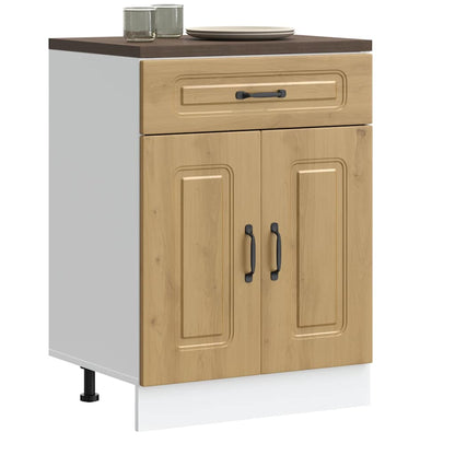 Base da Cucina Kalmar Rovere Artigianale in Legno Multistrato