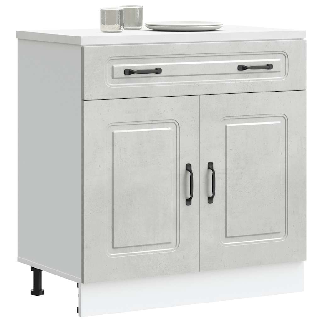 Base da Cucina Kalmar Grigio Cemento in Legno Multistrato