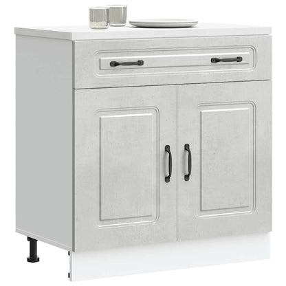Base da Cucina Kalmar Grigio Cemento in Legno Multistrato