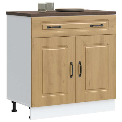 Base da Cucina Kalmar Rovere Artigianale in Legno Multistrato