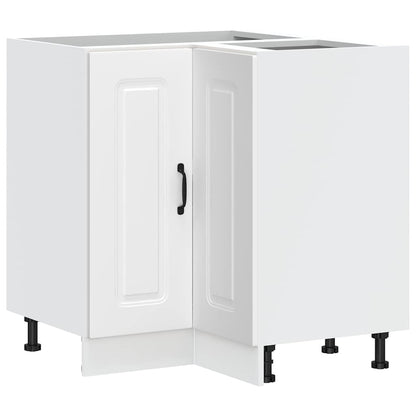 Mobile Base ad Angolo Cucina Kalmar Bianco in Legno Multistrato