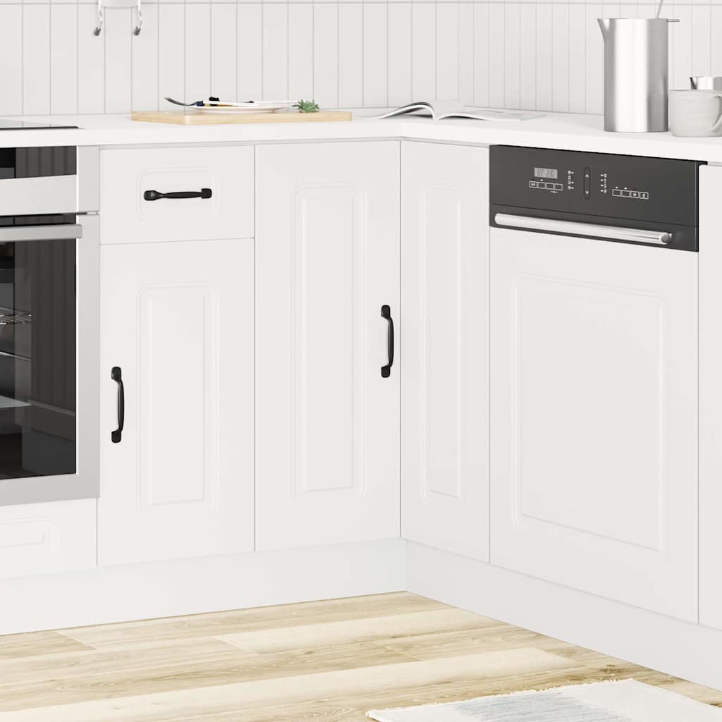 Mobile Base ad Angolo Cucina Kalmar Bianco in Legno Multistrato