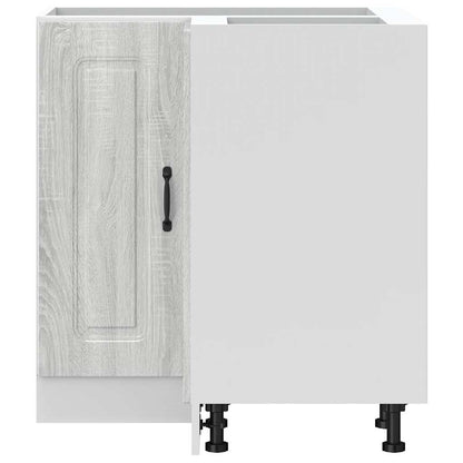 Mobile Base ad Angolo Cucina Kalmar Grigio Sonoma in Truciolato
