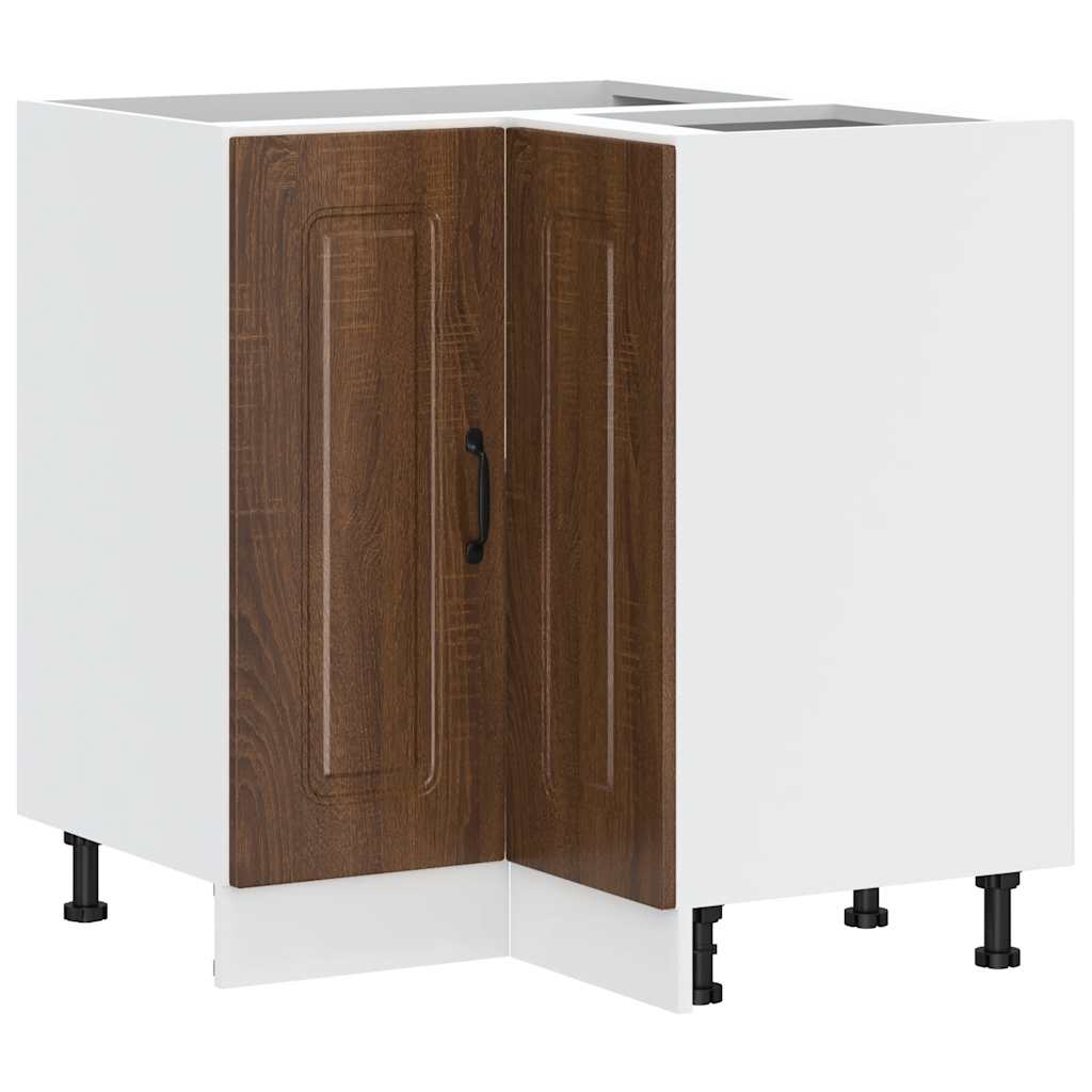 Mobile Base ad Angolo Cucina Kalmar Rovere Marrone Truciolato