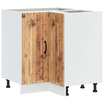Mobile Base ad Angolo Cucina Kalmar Legno Vecchio in Truciolato