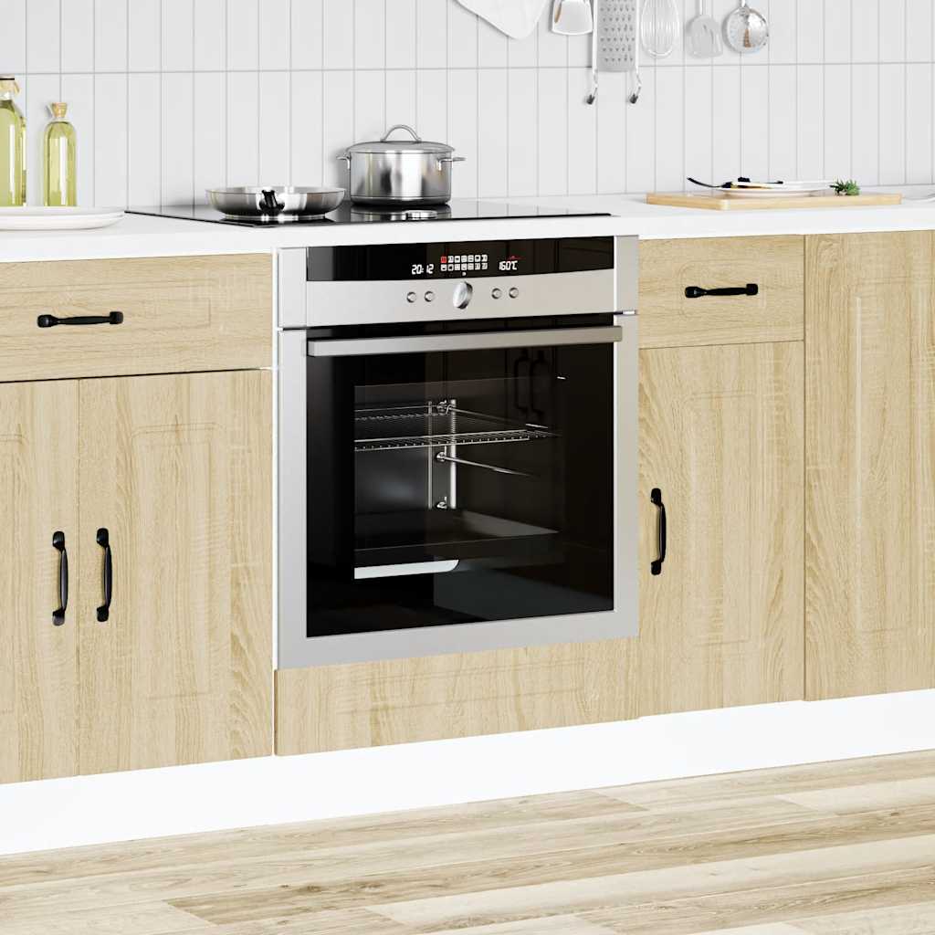 Armadio per Forno Kalmar Rovere Sonoma in Legno Multistrato