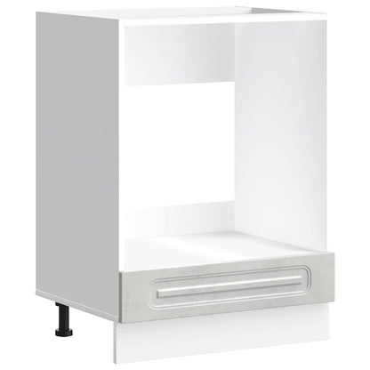 Armadio per Forno Kalmar Grigio Cemento in Legno Multistrato