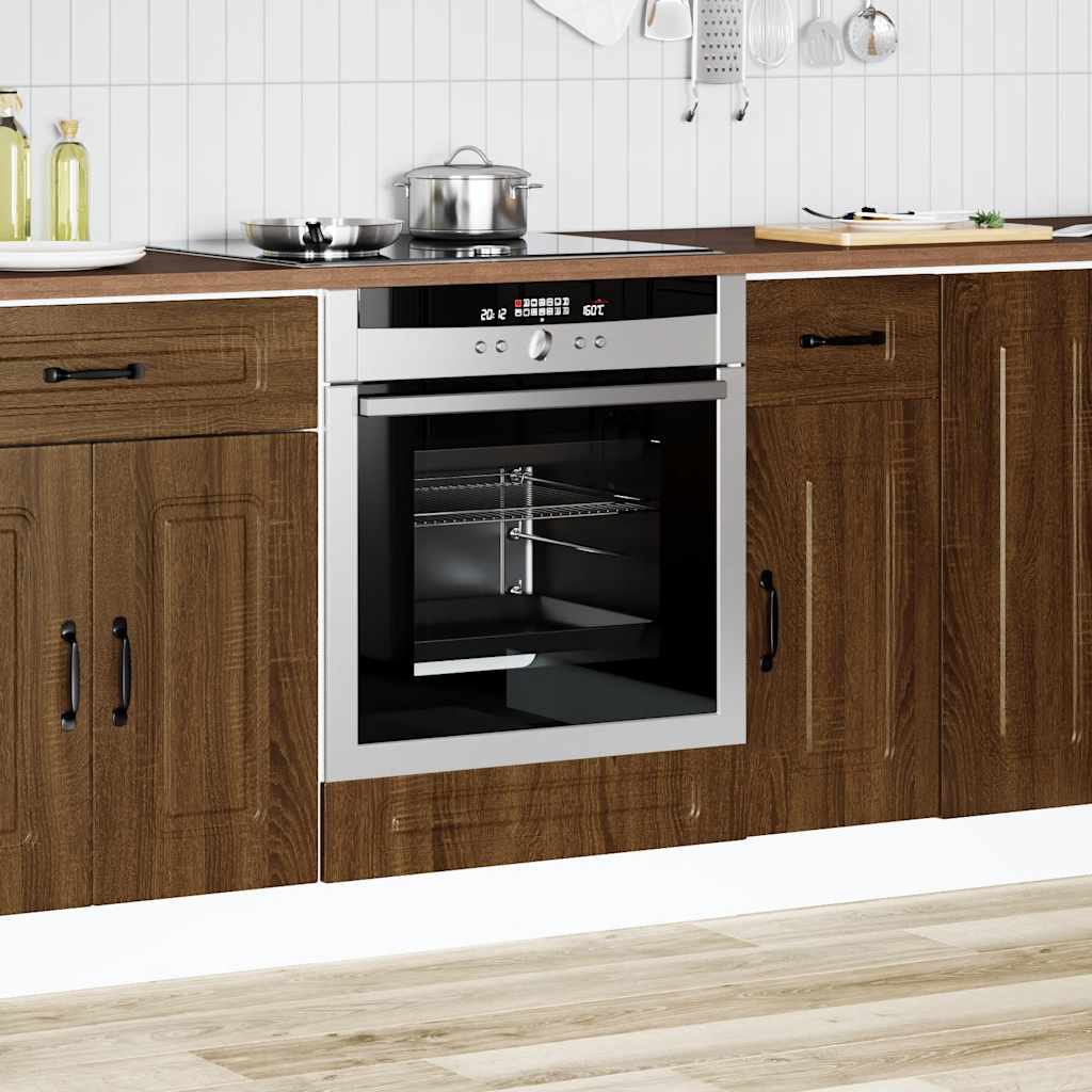 Armadio per Forno Kalmar Rovere Marrone in Legno Multistrato