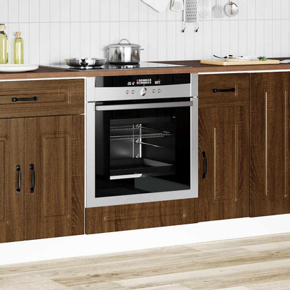 Armadio per Forno Kalmar Rovere Marrone in Legno Multistrato