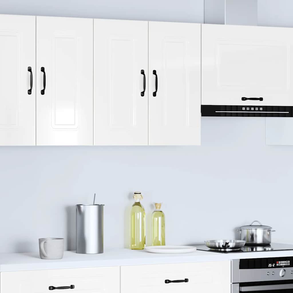 Base da Cucina Kalmar Bianco Lucido in Legno Multistrato