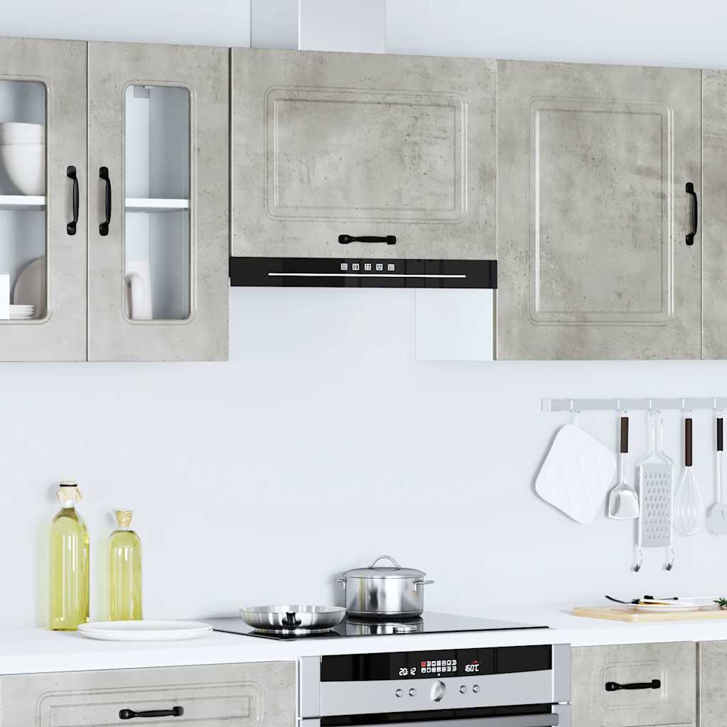 Pensile da Cucina Kalmar Grigio Cemento in Legno Multistrato