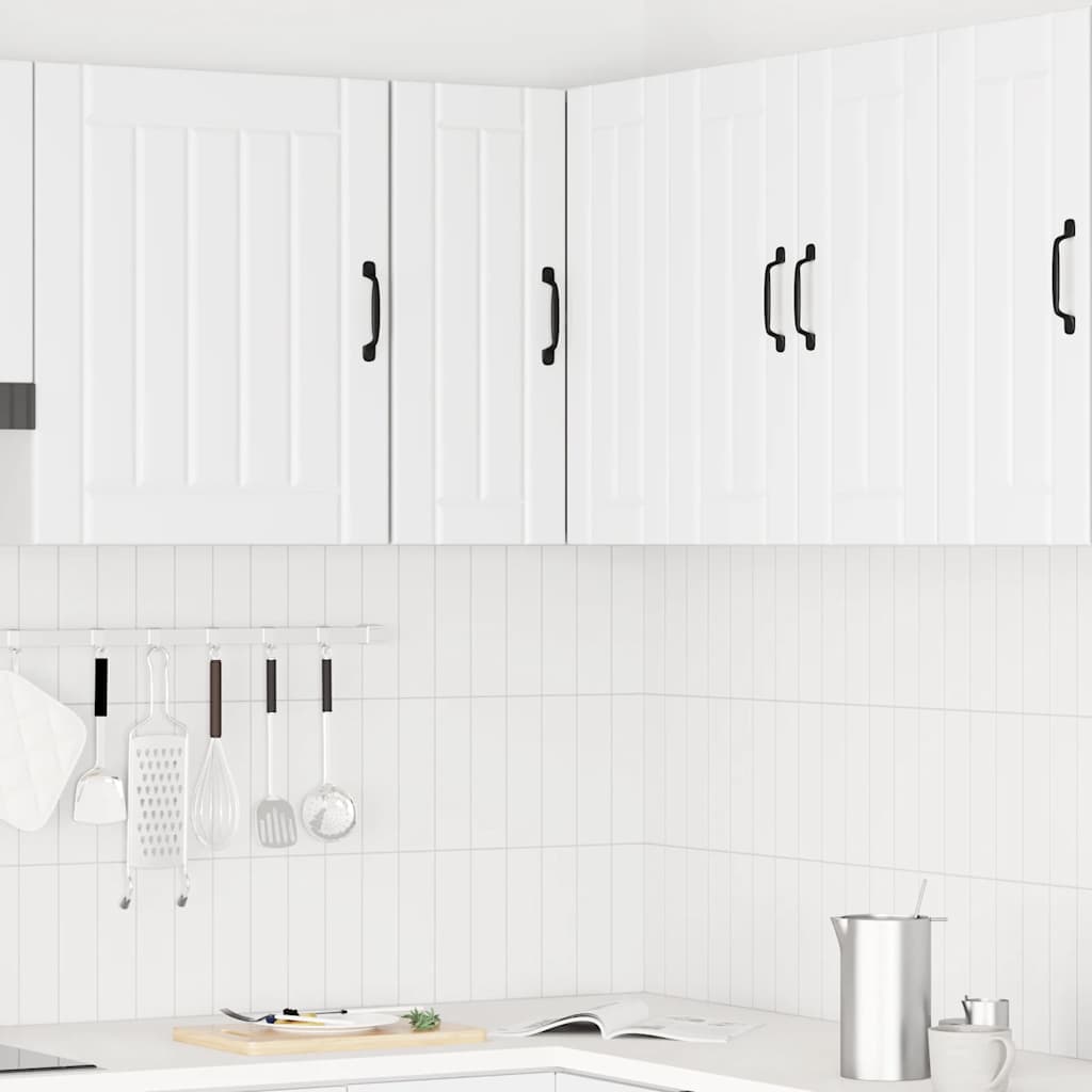 Pensile da Cucina ad Angolo Kalmar Bianco in Legno Multistrato