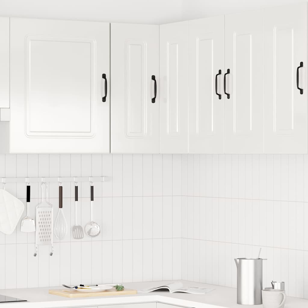 Pensile da Cucina ad Angolo Kalmar Bianco Lucido in Truciolato